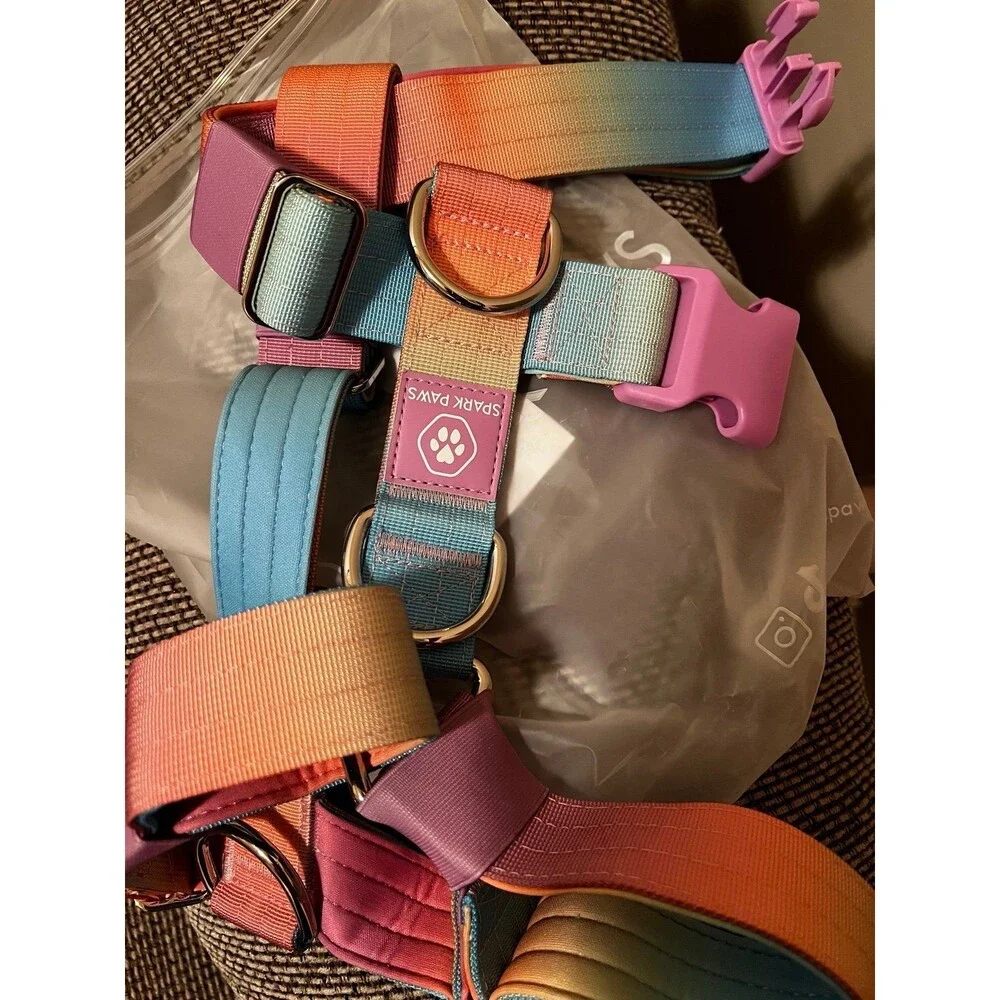 NEW Spark Paws Comfort Control No-Pull Dog Harness Size S Pastel Icing